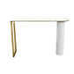 Stone Top Table Modern Style Bistro Pub Table for Dining Room