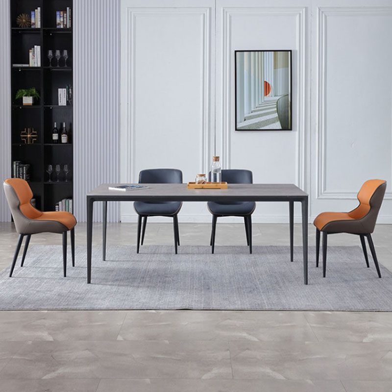 Industrial Style Leather Dining Side Chairs Wingback Arm Chairs (Set of 2) Clearhalo ' kitchen&dining_furn' 'Dining Chairs' 'Dining Tables & Seating' 'dining_chair' 'furn' 'furn_dining_chair' 'Furniture' 'furniture_dining_chair' 'Kitchen & Dining Furniture' 'kitchen' 1200x1200_69b9e5cc-40ca-4f65-ba79-7c64c2eec731