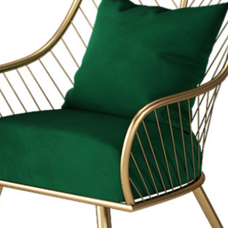 Glam Accent Chair Living Room Reclining Basic Four Legs Pillow Back Parsons Chair Clearhalo 'Accent Chairs' 'accent_chairs' 'Chairs & Seating' 'furn' 'furn_accent_chairs' 'Furniture' 'Living Room Furniture' 1200x1200_69ba549e-2192-46e7-8411-153746153cbb