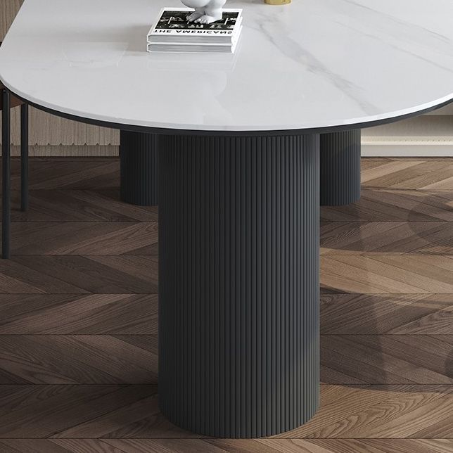 Free Form Stone Top Dining Table Modern Tripod Dining Table for Restaurant Clearhalo 'Dining Tables & Seating' 'Dining Tables' 'dining_table' 'furn' 'furn_dining_table' 'Furniture' 'Kitchen & Dining Furniture' 1200x1200_69bc11b1-68f3-4556-a6d9-3f6031e463bd