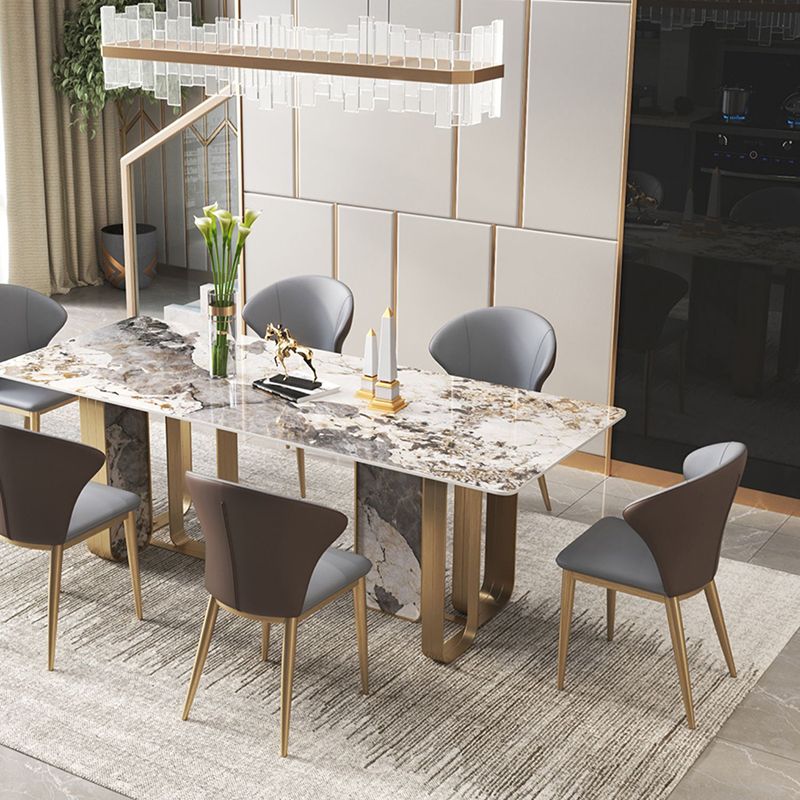 Glam 1/3/4/5/6/7/8/9 Pieces Dinette Set Sintered Stone Dining Room Set Clearhalo 'Dining Room Sets' 'Dining Tables & Seating' 'dining_room_set' 'furn' 'furn_dining_room_set' 'Furniture' 'furniture_dining_room_set' 'Kitchen & Dining Furniture' 1200x1200_69bc956a-326b-46d3-b27d-50020d878ed3