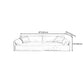 Modern Style White Sofa with Pillow Armrest Cushioned Seat down Seat Padding Clearhalo 'furn' 'furn_sofas' 'Furniture' 'furniture_sofas' 'kitchen' 'kitchen_sofas' 'Living Room Furniture' 'Sofa' 'sofas' 1200x1200_69bcd9e9-198e-4f36-8414-789fd29fda8f
