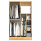 Contemporary Style Wardrobe Wood 2 Doors Wardrobe Closet for Bedroom