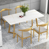 Rectangle Glam Style Dining Table Double Pedestal Table with Sintered Stone Clearhalo ' dining_table' 'Dining Tables & Seating' 'Dining Tables' 'furn' 'furn_dining_table' 'Furniture' 'furniture_dining_table' 'Kitchen & Dining Furniture' 'kitchen&dining_furn' 'kitchen' 'kitchen_dining_table' 1200x1200_69bef203-3cbb-41ed-a9ef-79a48f6bd82a