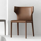 Contemporary Leather Dining Room Chair Armless Wingback Side Chair for Home Use Clearhalo ' kitchen&dining_furn' 'Dining Chairs' 'Dining Tables & Seating' 'dining_chair' 'furn' 'furn_dining_chair' 'Furniture' 'furniture_dining_chair' 'Kitchen & Dining Furniture' 'kitchen' 1200x1200_69bf5e10-3984-4daf-b59a-a1a2ed6043ef