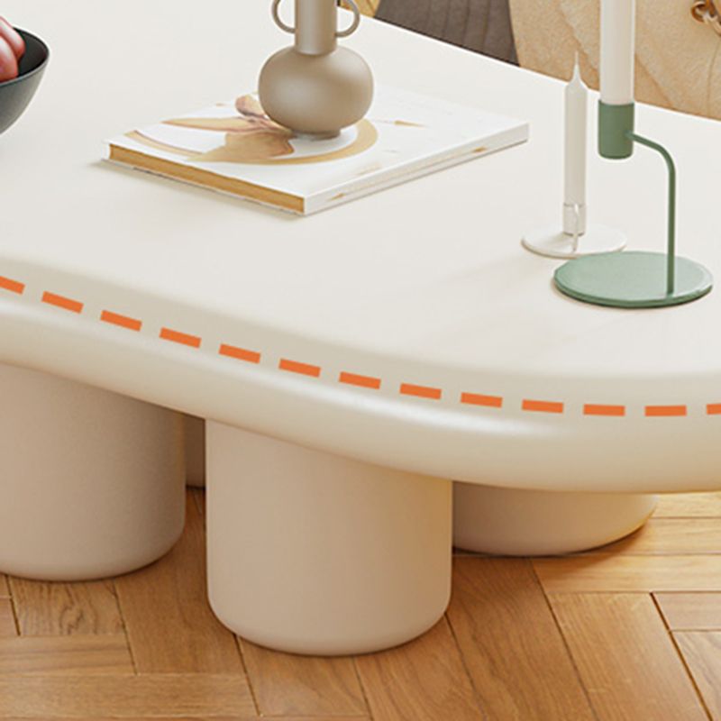 Scandinavian Wooden Coffee Table Free form 3 Legs Coffee Cocktail Table