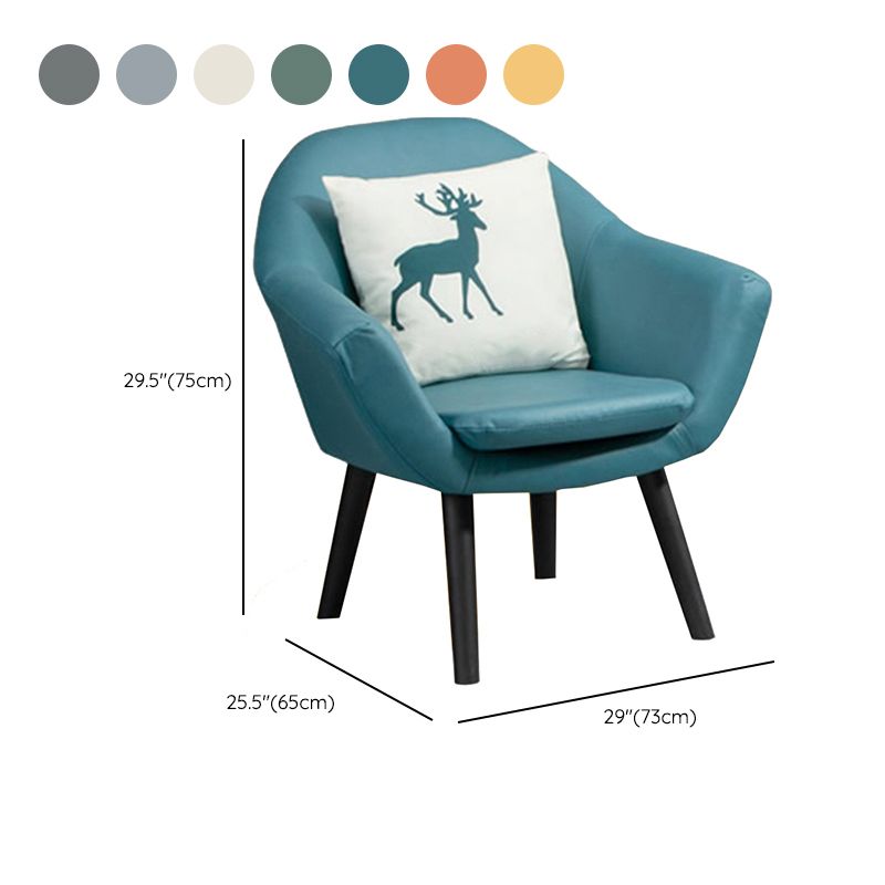 Contemporary Living Room Armchair Arms Included Sloped Arms Armchair