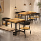 Solid Wood Industrial Dining Table Trestle Base Square Table for Dinning Room Clearhalo ' dining_table' 'Dining Tables & Seating' 'Dining Tables' 'furn' 'furn_dining_table' 'Furniture' 'furniture_dining_table' 'Kitchen & Dining Furniture' 'kitchen&dining_furn' 'kitchen' 'kitchen_dining_table' 1200x1200_69c18f25-86a5-40d6-9b71-298c30553927