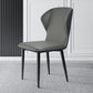 Contemporary Parsons Side Chair Matte Finish Leather Curved Chair for Brasserie Clearhalo ' kitchen&dining_furn' 'Dining Chairs' 'Dining Tables & Seating' 'dining_chair' 'furn' 'furn_dining_chair' 'Furniture' 'furniture_dining_chair' 'Kitchen & Dining Furniture' 'kitchen' 1200x1200_69c18f2c-8e0e-42d0-abad-3d69683a7715