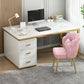 Contemporary White Office Desk Rectangular Writing Desk for Bedroom Clearhalo 'furn' 'furn_office_desk' 'Furniture' 'Office Desks' 'Office Furniture' 'office_desk' 1200x1200_69c28deb-6f4b-49a7-8117-3bdda2e4c83d