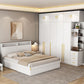 White Colour Wardrobe Wooden 1 Drawer Wardrobe Closet for Bedroom