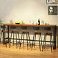 Industrial Natural Bistro Bar Desk Indoor Footrest Trestle Bistro Bar Table Clearhalo 'Bar Furniture' 'Bar Tables' 'bar_tables' 'furn' 'furn_bar_tables' 'Furniture' 'furniture_bar_tables' 'Kitchen & Dining Furniture' 1200x1200_69c31e71-80a9-4afe-99c2-5bd20ade1c3b
