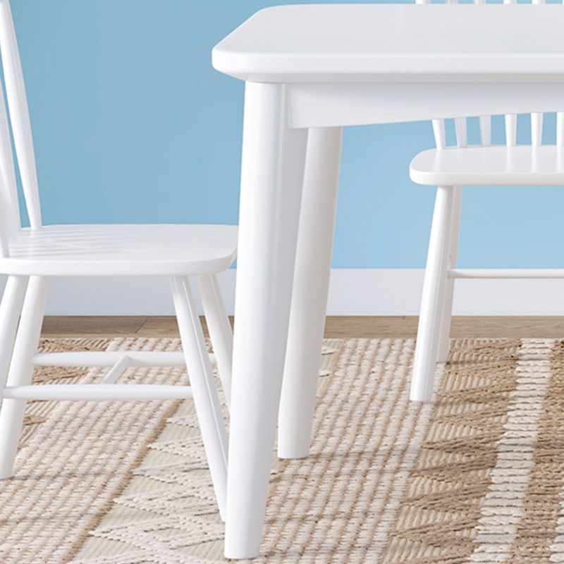 Modern Style White Dining Table Rectangle Solid Wood Dining Table with 4 Legs Clearhalo ' dining_table' 'Dining Tables & Seating' 'Dining Tables' 'Furniture' 'furniture_dining_table' 'Kitchen & Dining Furniture' 'kitchen&dining_furn' 'kitchen' 'kitchen_dining_table' 1200x1200_69c35b51-55e9-49f8-93cd-4bdcfd111054