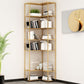 Contemporary Open Back Standard Bookshelf Metal Bookcase for Study Room Clearhalo 'Bookcases' 'furn' 'furn_bookcases' 'Furniture' 'Office Furniture' 1200x1200_69c4914b-f5f6-4563-bedc-5f188d76e429