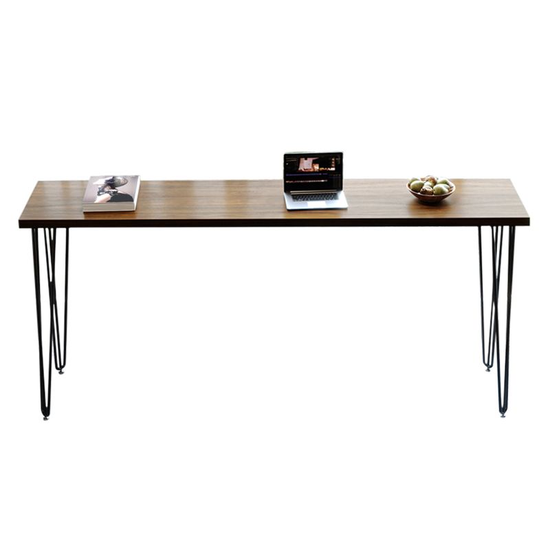 Table de bar rectangulaire industrielle en bois massif, hauteur de bar, pour petits endroits