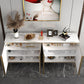 Glam Style Server Sintered Stone Sideboard with Door for Dining Room Clearhalo 'buffet_sideboard' 'Buffets & Sideboards' 'furn' 'furn_buffet_sideboard' 'Furniture' 'Kitchen & Dining Furniture' 1200x1200_69c58bd7-bf16-4eb3-8e93-29c2a97e62a3