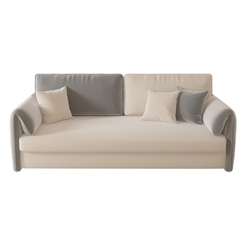 Contemporary Foldable Futon Sleeper Gray Futon Sleeper Sofa Bed Clearhalo 'furn' 'furn_futons' 'Furniture' 'Futons & Daybeds' 'Futons' 'Living Room Furniture' 1200x1200_69c5ab1b-71d3-4355-ac62-45a5b71d0a41