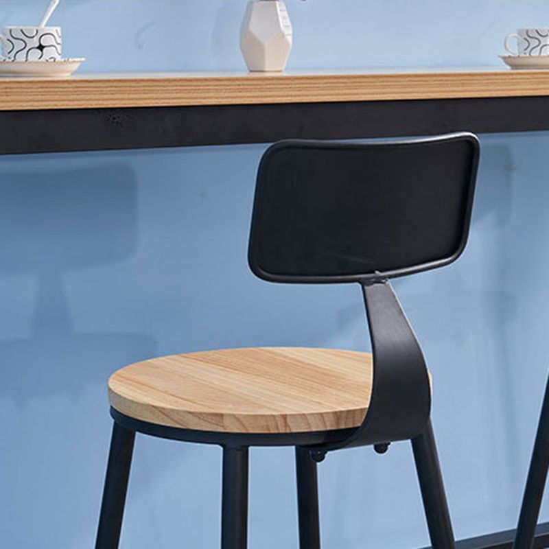 Industrial 1/2/3/5 Pieces Solid Wood Bar Table Set Fixed Counter Set for Home Use Clearhalo 'Bar Furniture' 'furn' 'furn_home_bar_bar_sets' 'Furniture' 'Home Bars & Bar Sets' 'home_bar_bar_sets' 'Kitchen & Dining Furniture' 1200x1200_69c5c0f6-8215-4aab-be08-c9ca43bf4185