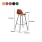Contemporary Style Bar-stool Bucket Bar Stool with Metal Legs for Home Clearhalo 'Bar Furniture' 'Bar Stools' 'bar_stools' 'furn' 'furn_bar_stools' 'Furniture' 'Kitchen & Dining Furniture' 1200x1200_69cab05e-17a2-46b0-812b-c92890d7b1a6
