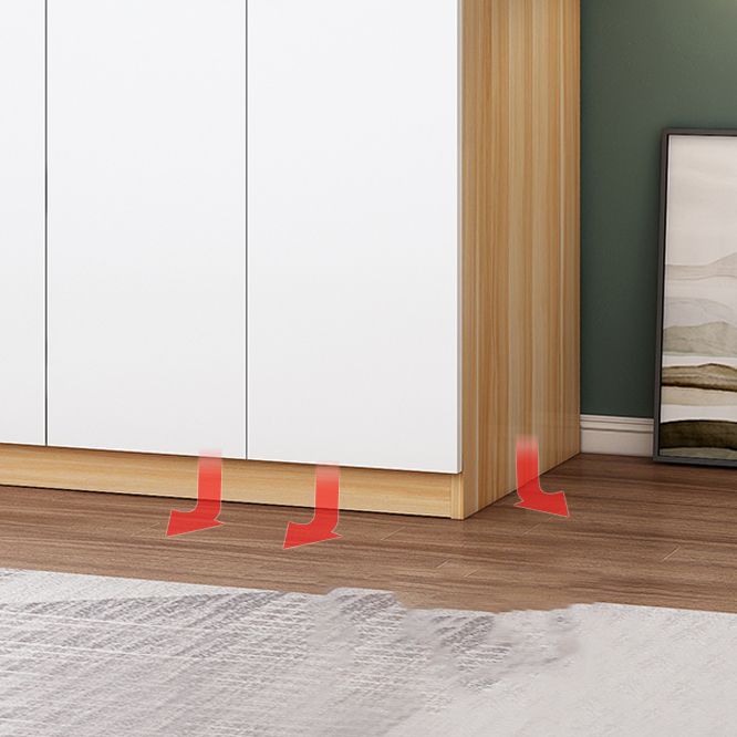 Guardaroba a cornice in legno indipendente moderno incernierato.