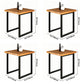 Industrial Style Solid Wood Dining Table Brown Square Table with Black Frame for Dinning Room Clearhalo ' dining_table' 'Dining Tables & Seating' 'Dining Tables' 'furn' 'furn_dining_table' 'Furniture' 'furniture_dining_table' 'Kitchen & Dining Furniture' 'kitchen&dining_furn' 'kitchen' 'kitchen_dining_table' 1200x1200_69cbcfd8-495a-4cc8-83ea-d246557876e5
