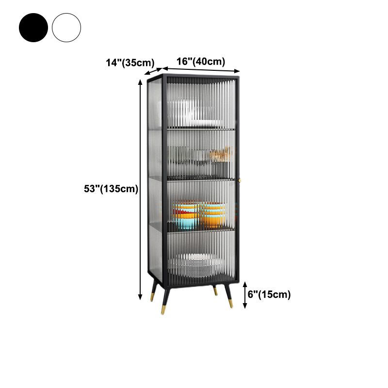 Server per porte della porta in vetro in metallo server in stile moderno per la sala da pranzo