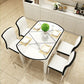 Table à manger extensible de bureau en verre moderne, base en chêne pour salle à manger