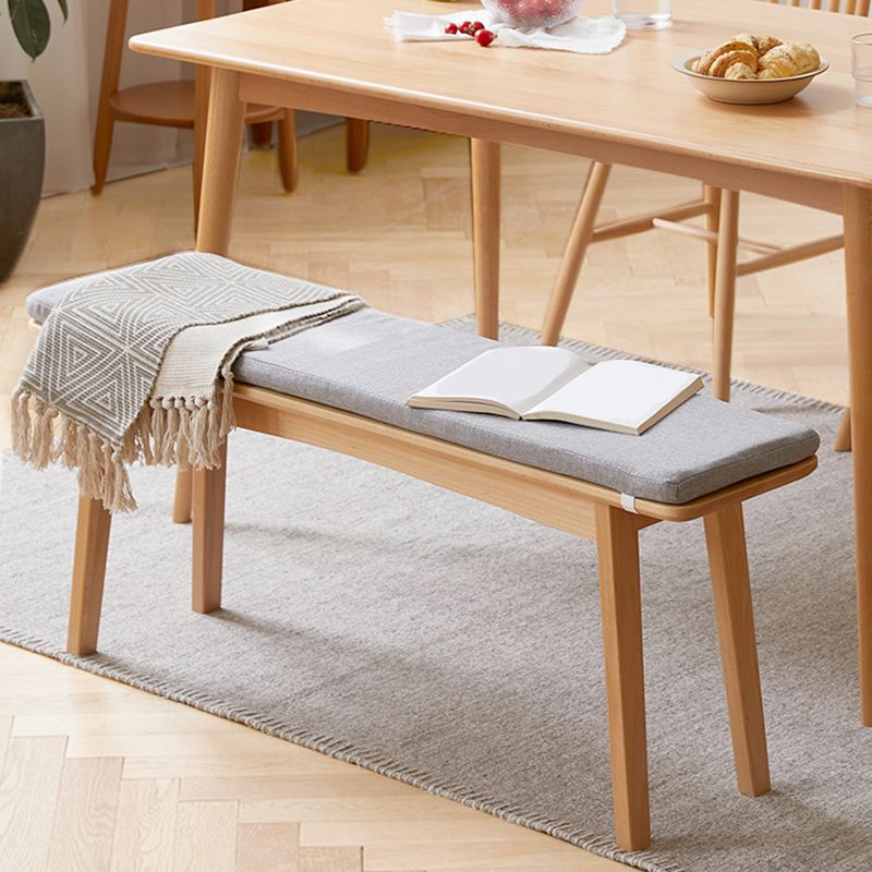 11 Inch Wide Contemporary Seating Bench Solid Wood Beech Bench Clearhalo 'Benches' 'Chairs & Seating' 'furn' 'furn_benches' 'Furniture' 'Living Room Furniture' 1200x1200_69cf5feb-d271-45fb-92ad-5103e9c08e3f