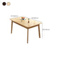 Rubberwood Dining Table Modern Rectangle Dining Table for Kitchen Clearhalo 'Dining Tables & Seating' 'Dining Tables' 'dining_table' 'furn' 'furn_dining_table' 'Furniture' 'Kitchen & Dining Furniture' 1200x1200_69d2bdf3-ecbd-4091-aabe-0f38572fb9e1