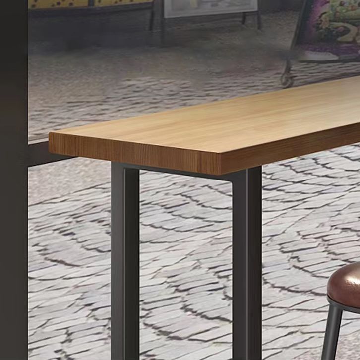 Juego de mesa de Bar moderno de 1/7 piezas, mesa de mostrador rectangular de madera con taburetes
