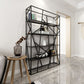 Open Metal Etagere Bookcase Contemporary Rectangular Shelf Bookcase Clearhalo 'Bookcases' 'Furniture' 'furniture_bookcases' 'kitchen' 'kitchen_bookcases' 'Living Room Furniture' 'Office Furniture' 1200x1200_69d46f3e-c2e9-4fd6-8829-65f8f92962fe