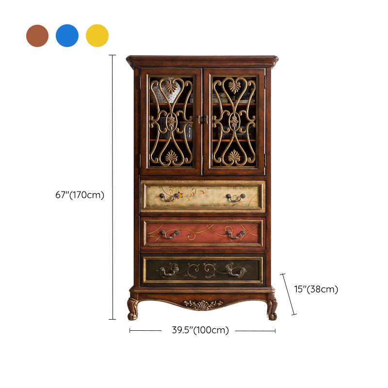 1- Door Wooden Cabinet, Rectangle Accent Cabinet with Drawers Clearhalo 'Cabinets & Chests' 'cabinets_chests' 'furn' 'furn_cabinets_chests' 'Furniture' 'Living Room Furniture' 1200x1200_69d74474-b0c7-4163-9a3f-d41312ff2999