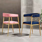 Glam Metal Arm Dining Chair Upholstered Dining Side Chair for Restaurant Use Clearhalo ' kitchen&dining_furn' 'Dining Chairs' 'Dining Tables & Seating' 'dining_chair' 'furn' 'furn_dining_chair' 'Furniture' 'furniture_dining_chair' 'Kitchen & Dining Furniture' 'kitchen' 1200x1200_69d8b36c-05f3-437d-a585-1507e5f0a1b9