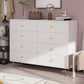 Modern Accent Chest Rectangle Accent Cabinet with Drawers in White Clearhalo 'Cabinets & Chests' 'cabinets_chests' 'furn' 'furn_cabinets_chests' 'Furniture' 'Living Room Furniture' 1200x1200_69d8ce65-d172-4285-a59a-36777e00d379
