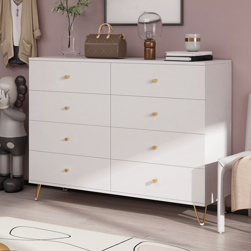 Modern Accent Chest Rectangle Accent Cabinet with Drawers in White Clearhalo 'Cabinets & Chests' 'cabinets_chests' 'furn' 'furn_cabinets_chests' 'Furniture' 'Living Room Furniture' 1200x1200_69d8ce65-d172-4285-a59a-36777e00d379