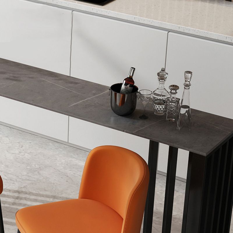 Industrial Style Bar Table Stone 42-inch Height Pub Table for Dining Room Clearhalo 'Bar Furniture' 'Bar Tables' 'bar_tables' 'furn' 'furn_bar_tables' 'Furniture' 'furniture_bar_tables' 'Kitchen & Dining Furniture' 1200x1200_69da4893-3eaa-4638-bd2f-24baff8d1e08