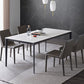 Contemporary Rectangle Dining Table Stone Dining Table with 4 Legs
