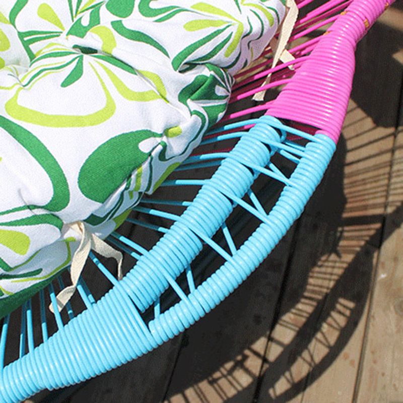 Chaise à bascule moderne Rocker résistant aux intempéries en osier en osier