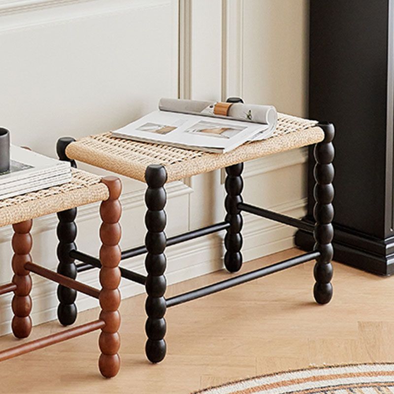 Tropical Backless Seating Bench Solid Wood Rectangle Bench for Bedroom Clearhalo 'Benches' 'Chairs & Seating' 'furn' 'furn_benches' 'Furniture' 'Living Room Furniture' 1200x1200_69e1c172-4ad4-4043-b143-726913e6ba58