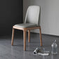 Scandinavian Armless Dining Chairs Ash Wood Frame Chair with Upholstered