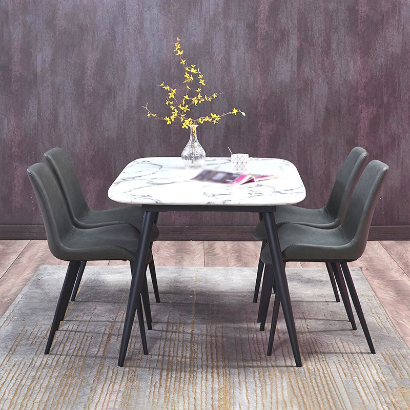 1/4/5/7 Pieces Modern Dining Room Set Rectangle Table Dining Set with 4 Legs Clearhalo 'Dining Room Sets' 'Dining Tables & Seating' 'dining_room_set' 'furn' 'furn_dining_room_set' 'Furniture' 'furniture_dining_room_set' 'Kitchen & Dining Furniture' 1200x1200_69e3ed34-8df5-4084-b299-2499b55b189d