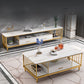 Italiaans rockboard tv -kast modern eenvoudige kleine familie woonkamer marmeren tv -standaard