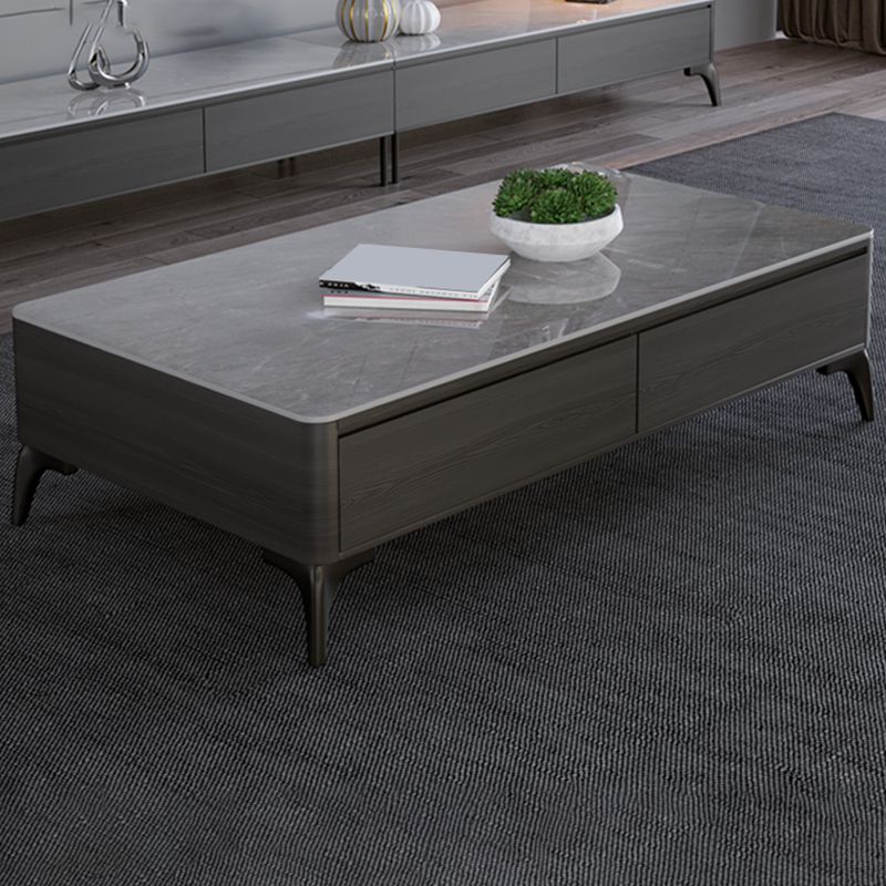 16"H Contemporary Cocktail Table Storage Rectangle Coffee Table Clearhalo 'Coffee & Accent Tables' 'Coffee Tables' 'coffee_tables' 'furn' 'furn_coffee_tables' 'Furniture' 'Living Room Furniture' 1200x1200_69e5eb85-8fe7-4258-a5dd-f7092a48151b