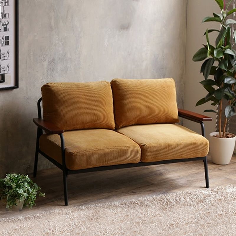 Divano di divano di divano a braccio quadrato contemporaneo per appartamento