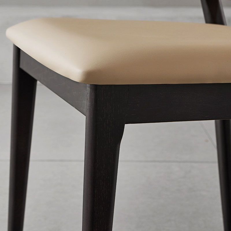 Open Back Side Chair Industrial Style Wood Dining Room Chair