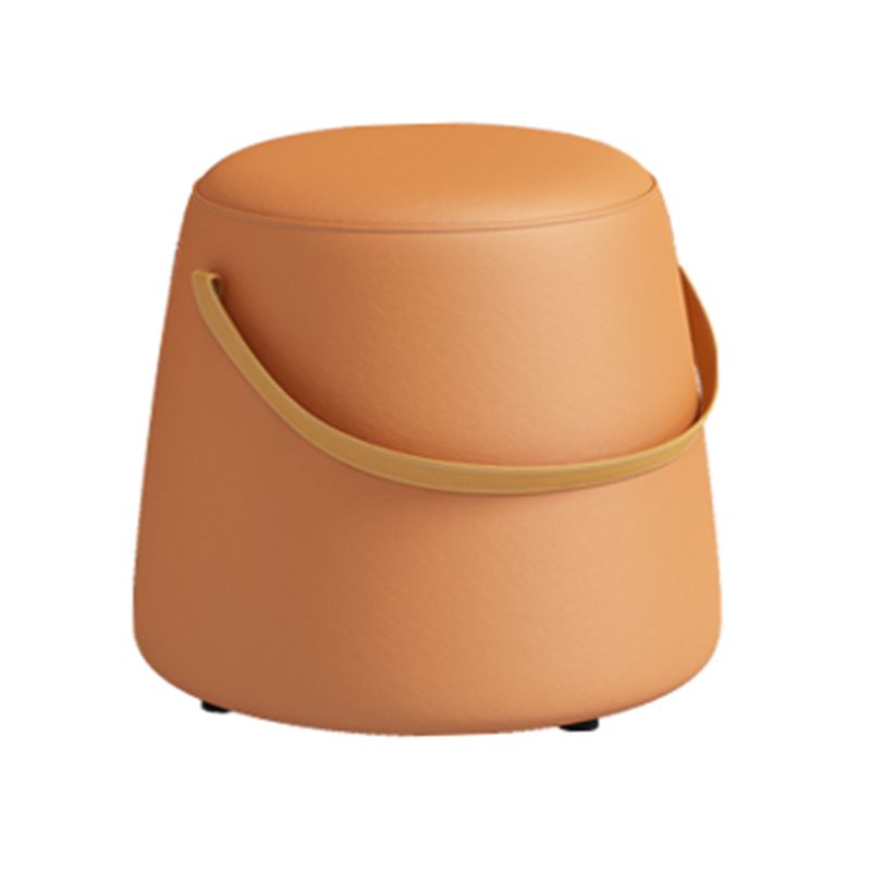 Portable Pouf Pure Color Cylinder Shape Modern Fabric Stain Resistant Pouf Ottoman Clearhalo 'furn' 'furn_ottomans_poufs' 'Furniture' 'Living Room Furniture' 'Ottomans & Poufs' 'ottomans_poufs' 1200x1200_69e8b3b5-164e-408f-b68b-1836148cb303