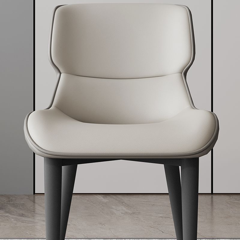 Modern Simple Side Chair Leather Side Dining Chair for Living Room Clearhalo 'Dining Chairs' 'Dining Tables & Seating' 'dining_chair' 'furn' 'furn_dining_chair' 'Furniture' 'Kitchen & Dining Furniture' 1200x1200_69e8e6da-ddc3-42ab-9908-aa2eb821258f