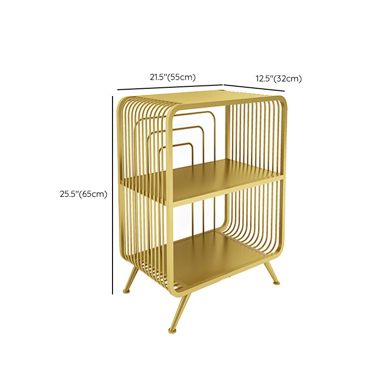 Moderner Stil Open Back Backing Booking Metal Bücherregal für Home Office