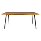 Contemporary Style Wood Office Desk Irregular Task Desk with 4 Legs for Home
