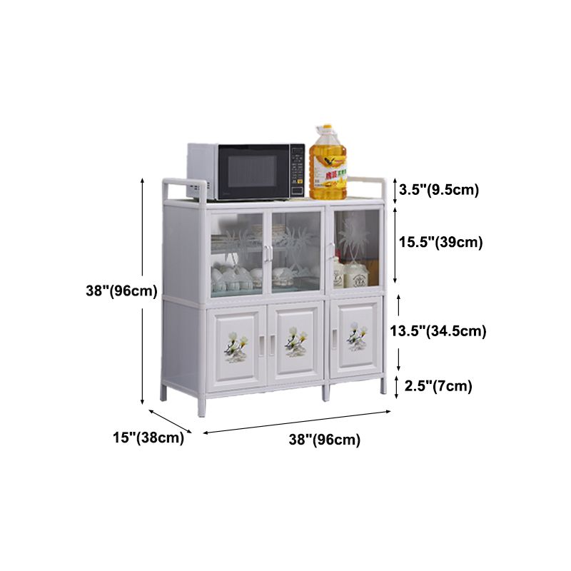 Porte Metal Sideboard moderno moderno server buffet con archiviazione per sala da pranzo